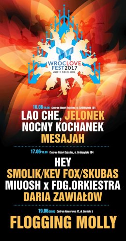 WrocLove Fest 2017: Karnet 16-17.06 - koncert