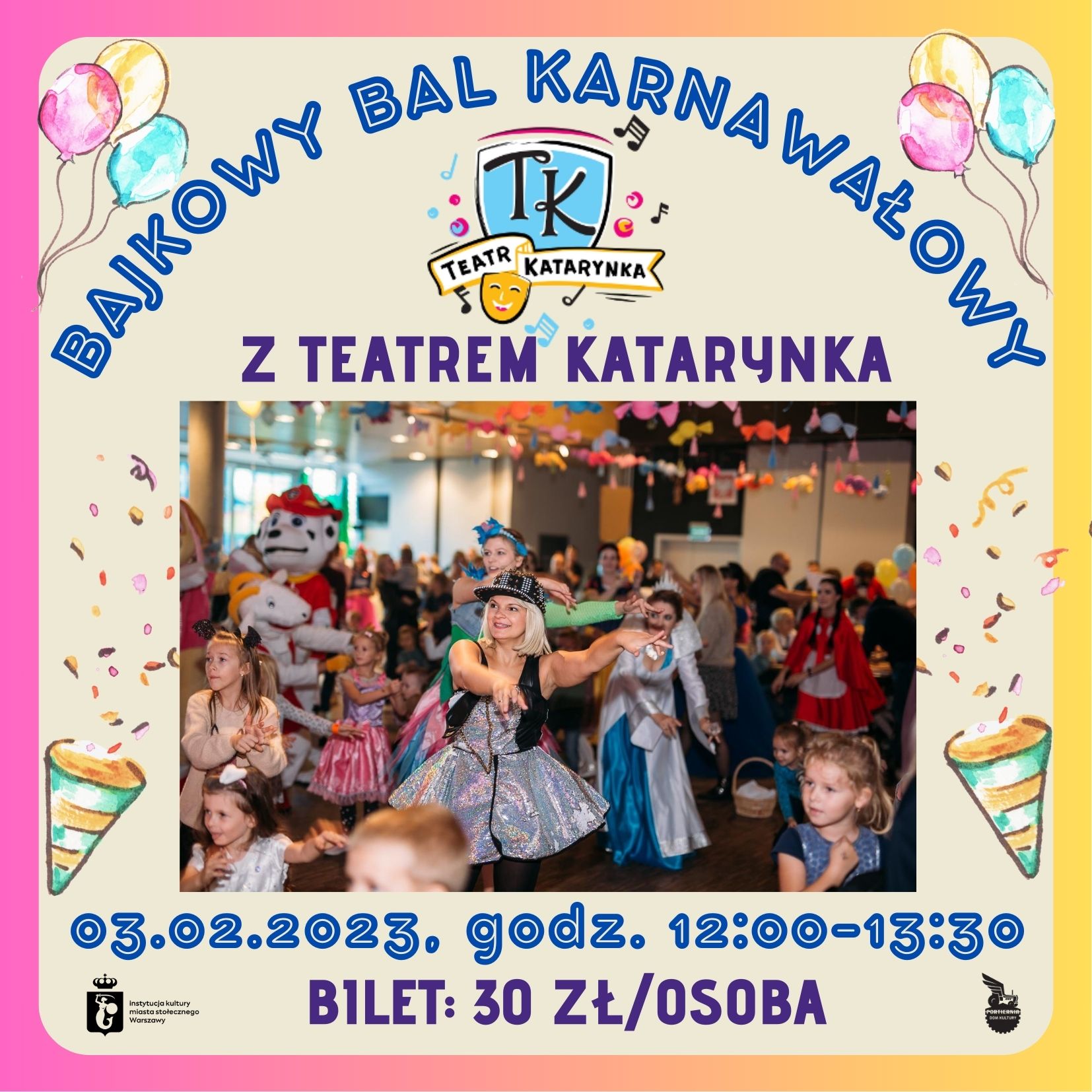 Teatr Katarynka bal karnawałowy dla dzieci Bilety Online Opis