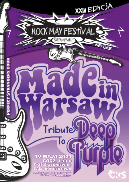 Tribute to Deep Purple - Perfect Strangers Tour - Made in Warsaw - XXIII Rock May Festival Before - koncert