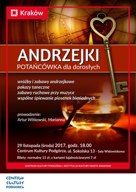 Potańcówka dla dorosłych "Andrzejki" - koncert
