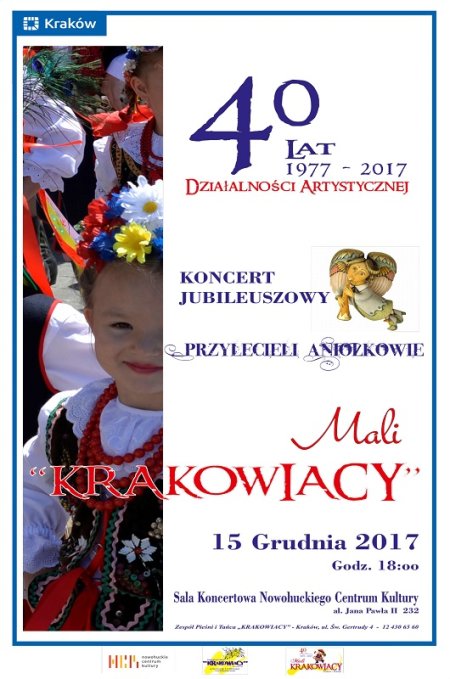 Koncert z okazji 40-lecia Zespołu Mali Krakowiacy - koncert