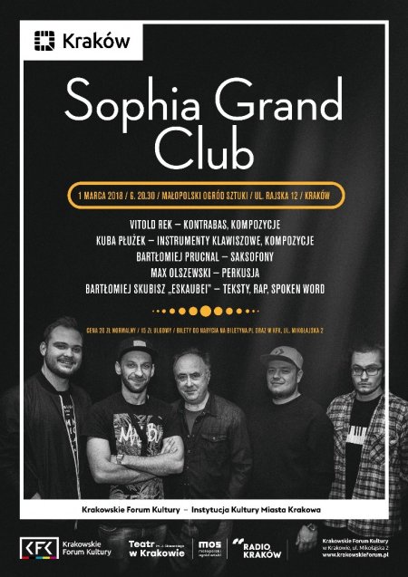 Koncert Sophia Grand Club - Nowy zespół i nowa płyta - koncert