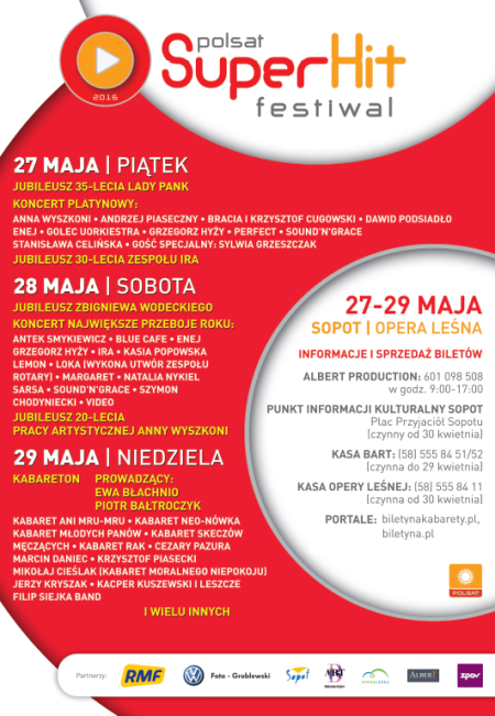 Polsat SuperHit Festiwal 2016 - Dzień 3 - Kabareton - festiwal