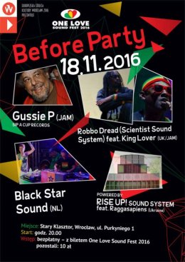 Before Party One Love Sound Fest 2016 - koncert