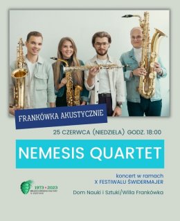 Nemesis Quartet - X Festiwal Świdermajer - koncert
