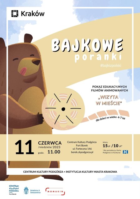 Bajkowe Poranki w Forcie Borek "Wizyta w mieście" - dla dzieci