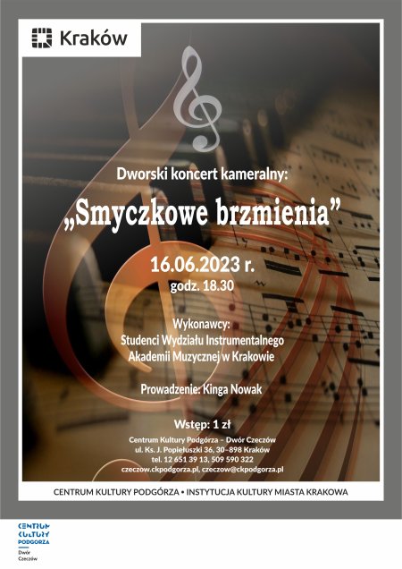 Dworski koncert kameralny pt. "Smyczkowe brzmienia" - koncert