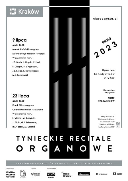 Tynieckie Recitale Organowe ROK XLIX 2023 - koncert