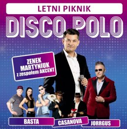 Letni Piknik Disco Polo: Zenek Martyniuk i Akcent, Basta, Jorrgus i Casanowa - koncert