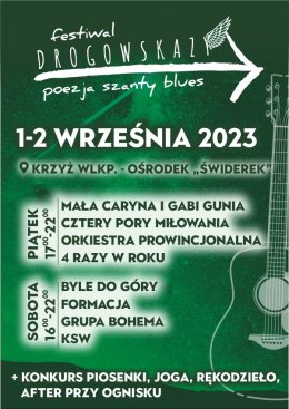 3 edycja festiwalu DROGOWSKAZY poezja szanty blues - karnet 2-dniowy - festiwal