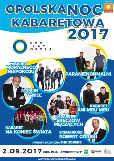 Opolska Noc Kabaretowa 2017 - 800 lat Opola - rejestracja POLSAT - kabaret