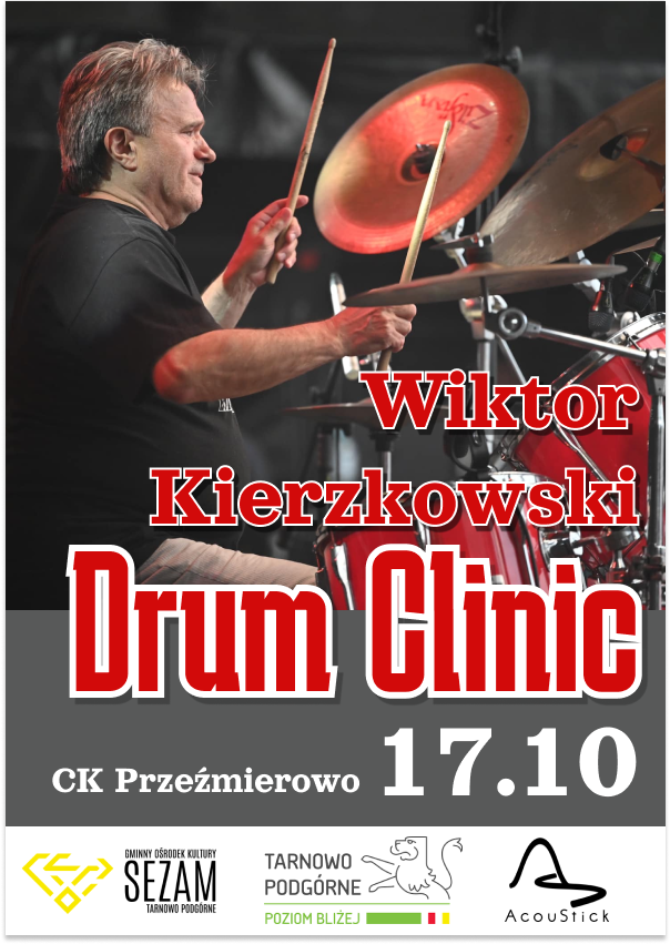 Plakat Wiktor Kierzkowski Drum Clinic 209371