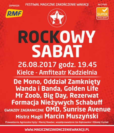 Rockowy Sabat 2017 - rejestracja SUPER POLSAT - koncert