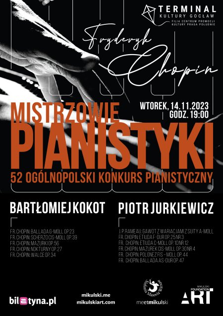 Mistrzowie Pianistyki: Bartłomiej Kokot i Piotr Jurkiewicz - koncert