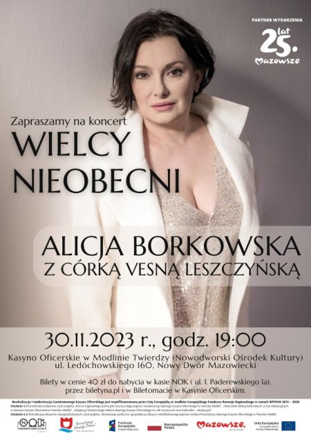 Wielcy Nieobecni - koncert Alicji Borkowskiej z córką Vesną - koncert