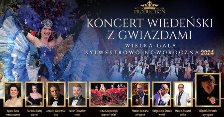 Koncert Wiedeński z Gwiazdami 2024 - Gala Sylwestrowo - Noworoczna - koncert