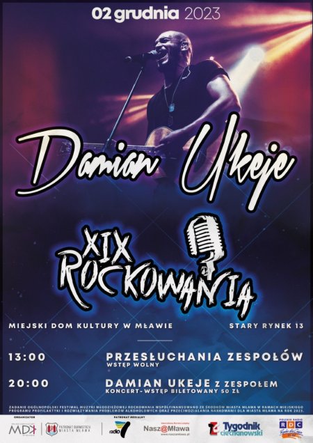 ROCKOWANIA 2023 Koncert Damiana Ukeje - koncert