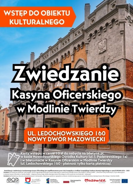 Kasyno Oficerskie w Modlinie Twierdzy- wstęp do obiektu kulturalnego - inne