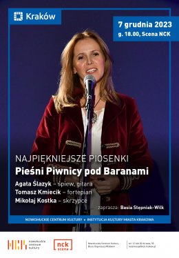 NAJPIĘKNIEJSZE PIOSENKI  Pieśni Piwnicy pod Baranami - Agata Ślazyk - koncert