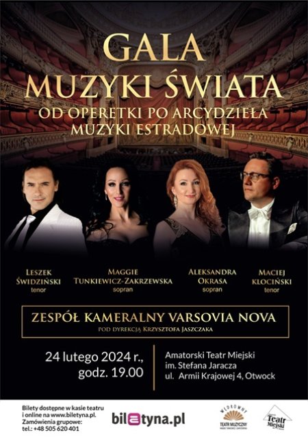 Gala Muzyki Świata – Od Operetki Po Arcydzieła Muzyki Estradowej - koncert