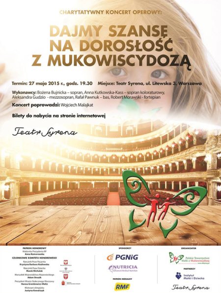 Charytatywny Koncert Operowy - Dajmy Szansę na Dorosłość z Mukowiscydozą - koncert