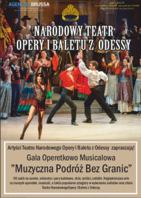 Narodowy Teatr Opery i Baletu z Odessy - Koncert Muzyczna podróż bez granic - spektakl
