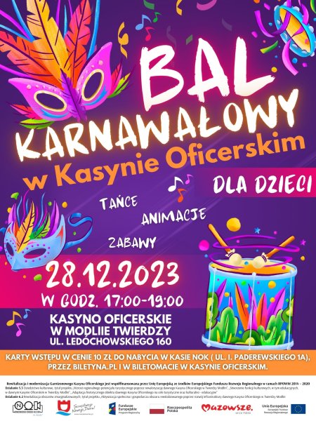 Bal Karnawałowy dla dzieci w Kasynie Oficerskim - dla dzieci