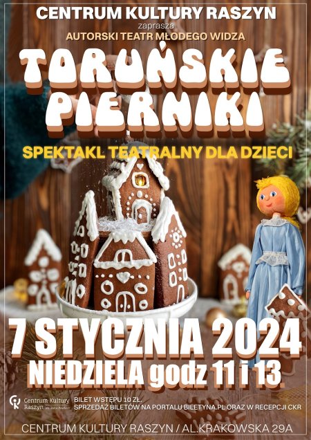 Spektakl TORUŃSKIE PIERNIKI w wykonaniu ARTURA GOTZA (TEATR MŁODEGO WIDZA) - dla dzieci