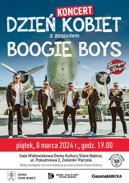 Dzień Kobiet z zespołem Boogie Boys - koncert