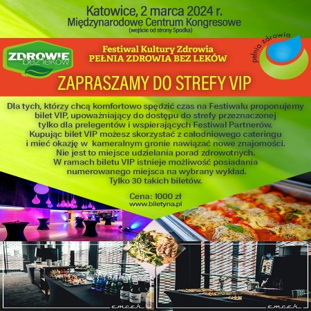 Festiwal Kultury Zdrowia - Pełnia Zdrowia bez leków - VIP - inne