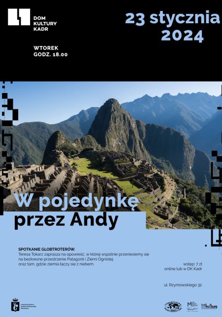 Spotkanie: W pojedynkę przez Andy – kilkumiesięczna podróż po Ameryce Południowej - inne