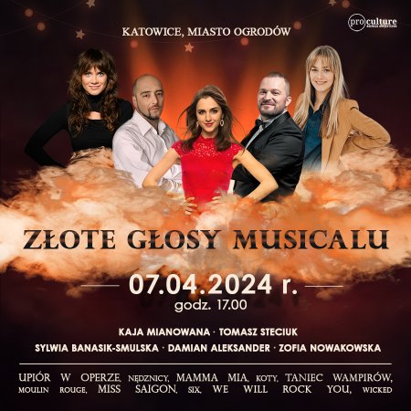 Złote głosy musicalu - Katowice - koncert