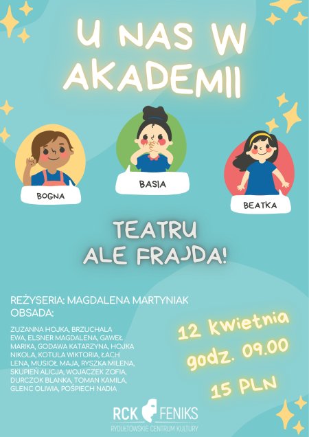 U nas w akademii - teatru Ale Frajda - dla dzieci