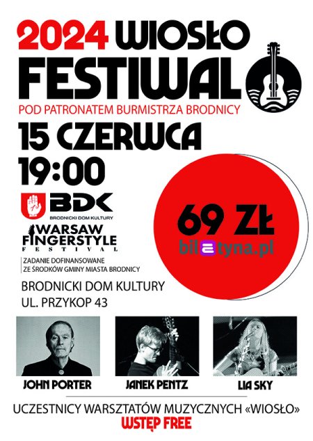 Wiosło Festiwal 2024 - John Porter, Janek Pentz, Lia Sky - festiwal