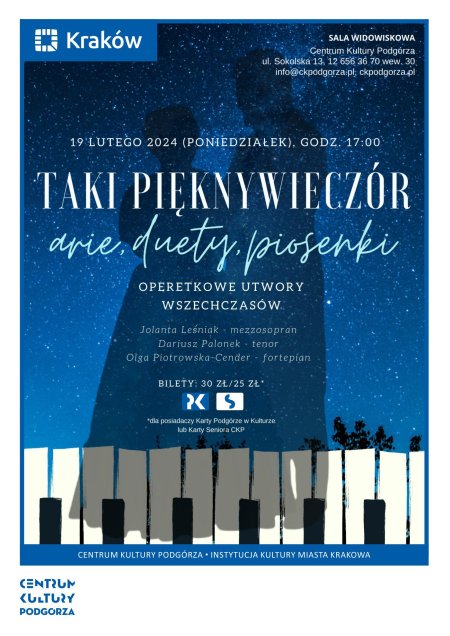 Koncert „Taki piękny wieczór - arie, duety, piosenki” - koncert