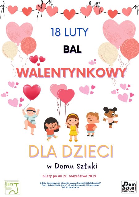 Bal Walentynkowy - dla dzieci