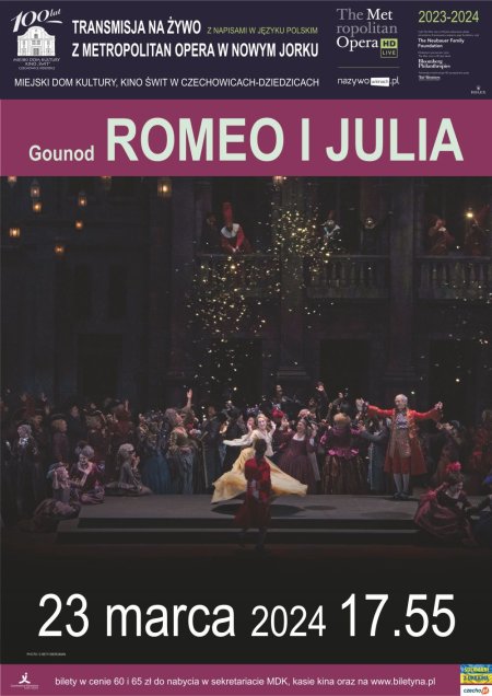 MET: Romeo i Julia. Gounod - opera