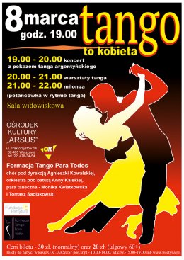 Formacja Tango Para Todos - Tango to kobieta - koncert