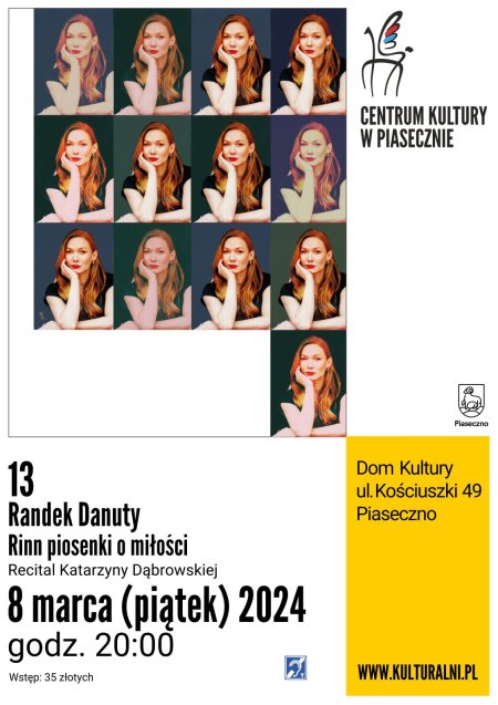 13 Randek DaNuty. Rinn piosenki o miłości. Recital Katarzyny Dąbrowskiej - koncert