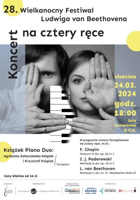 Koncert na cztery ręce –  Koncert w ramach 28. Wielkanocnego Festiwalu Ludwiga van Beethovena - koncert