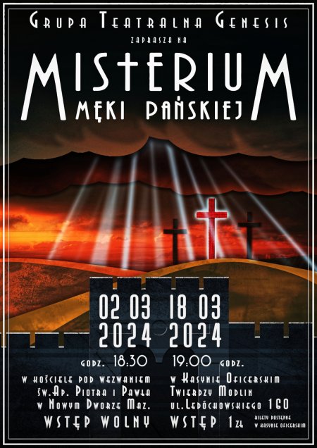 Misterium Męki Pańskiej w Kasynie Oficerskim - spektakl