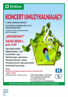16.03.2024 - Koncert gordonowski z cyklu Bobobrzmienia "Wiosenny" - koncert