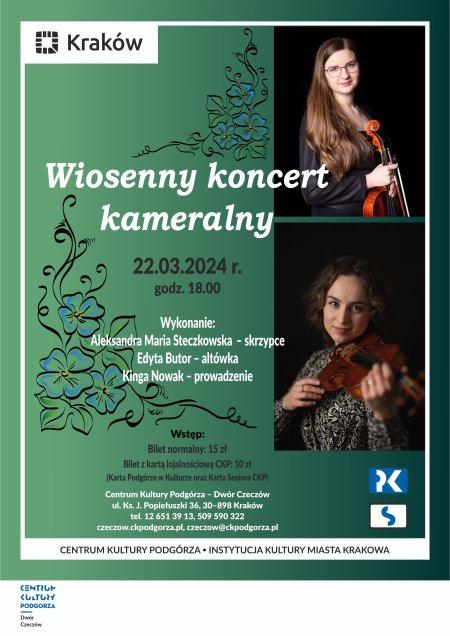 22.03.2024 - Wiosenny koncert kameralny - koncert