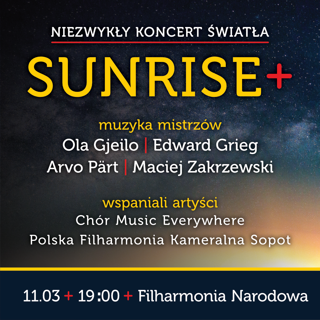 SUNRISE niezwykły koncert światła Bilety Online, Opis, Recenzje