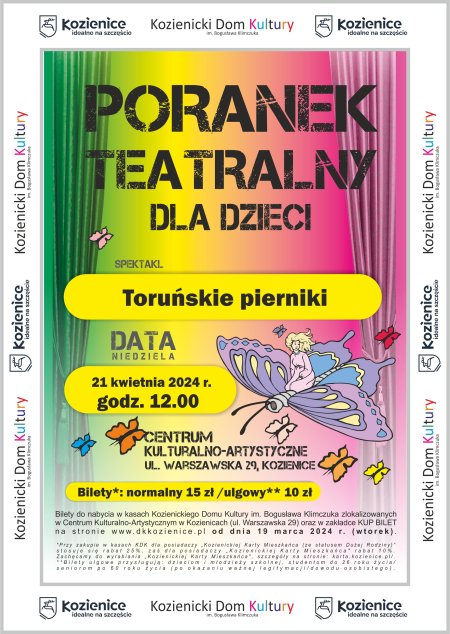 Toruńskie pierniki - poranek teatralny - dla dzieci