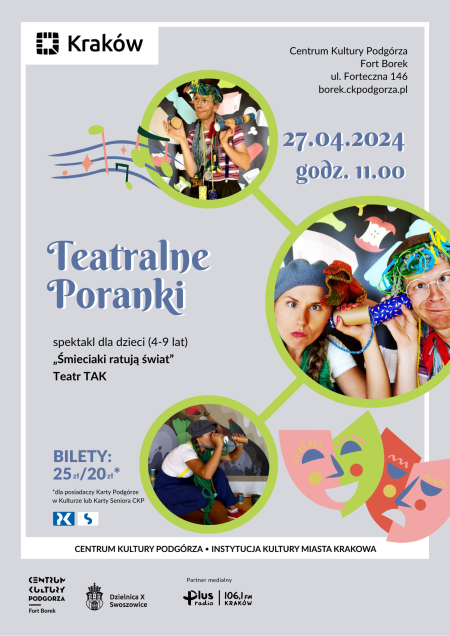 Teatralne Poranki w Forcie Borek "Śmieciaki ratują świat" - spektakl