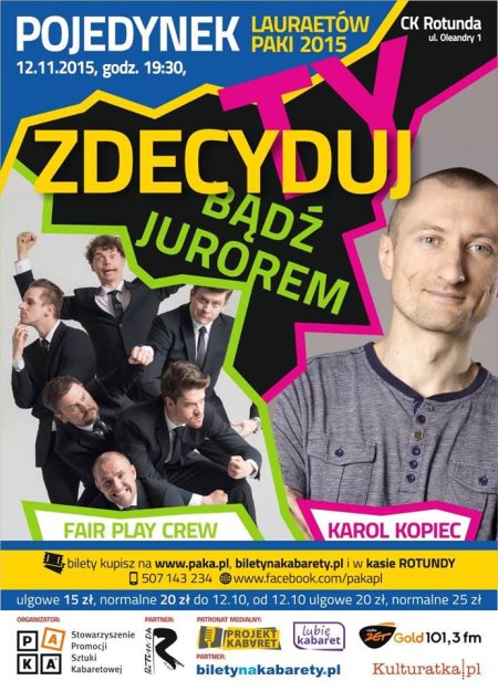 Pojedynek na żart - Karol Kopiec vs Fair Play Crew - kabaret