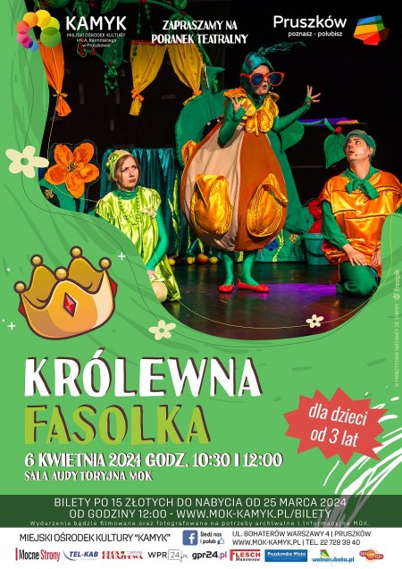 Poranek Teatralny "Królewna Fasolka" Teatr TRIP - dla dzieci