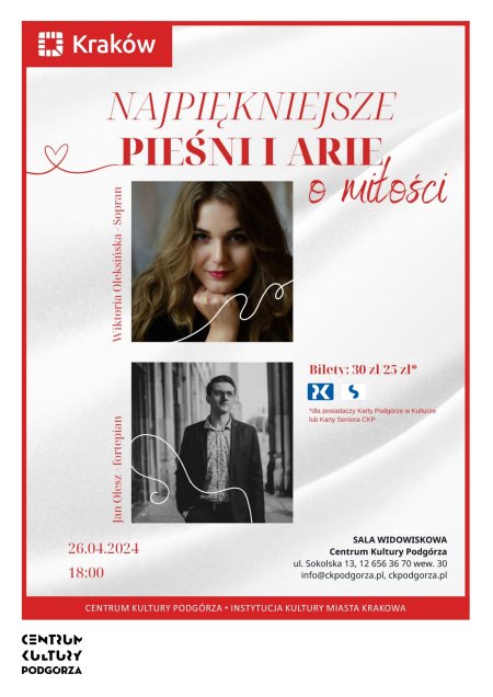 Koncert „Najpiękniejsze pieśni i arie o miłości” - koncert