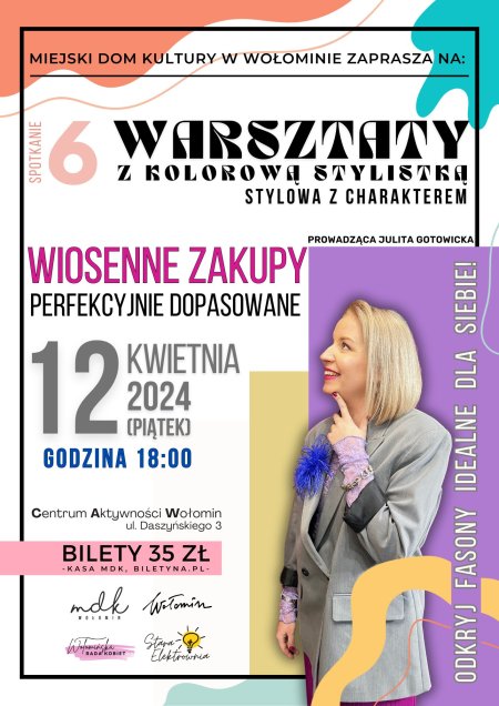 Warsztaty z kolorową stylistką pt. „Wiosenne zakupy perfekcyjnie dopasowane” - inne